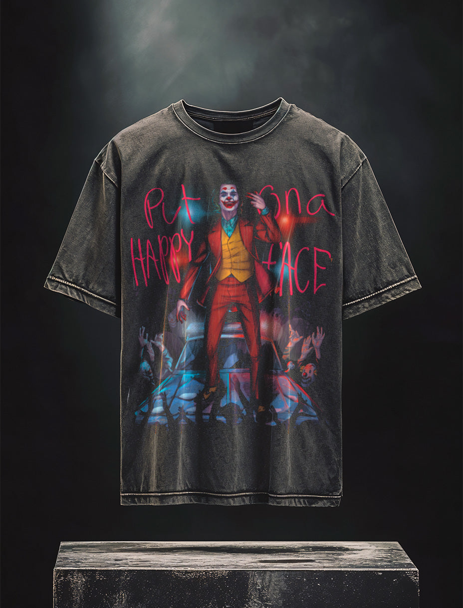 Joker Happy Face Vintage Tee