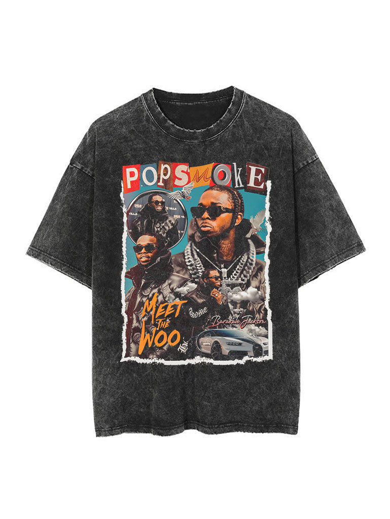 Pop Smoke Collage Vintage Tee