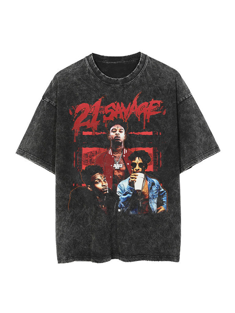 21 Savage 'Blood' Vintage Tee