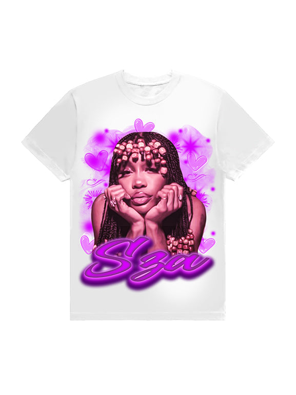 Sza White Tee